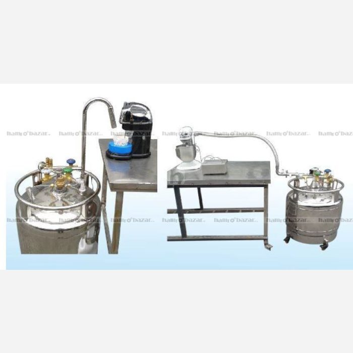 Smoky Ice Cream Making Machine